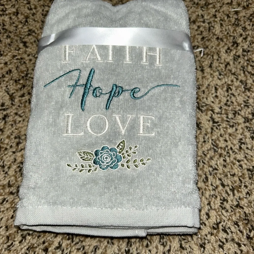Faith Hope Love Hand Towel Set